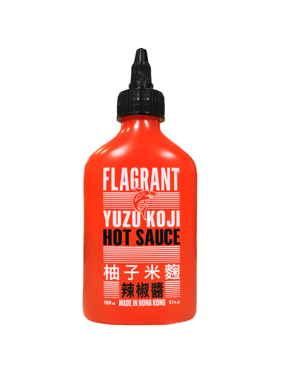 Flagrant koji fermented yuzu chili sauce, 150ml bottle, front label