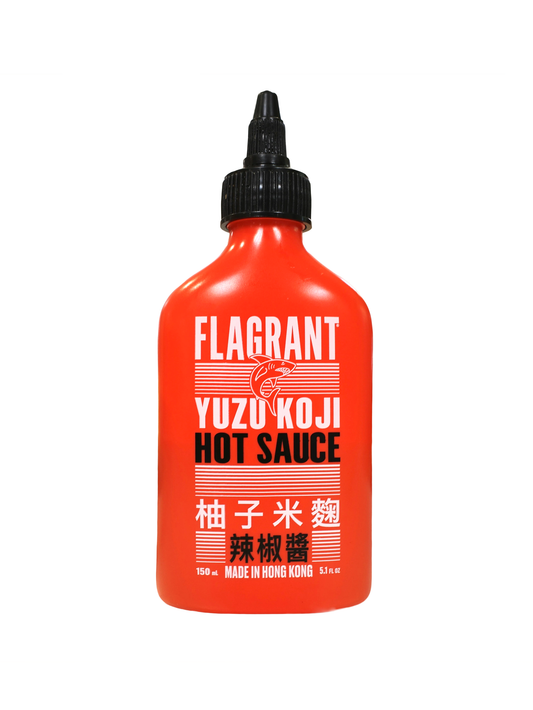 Flagrant koji fermented yuzu chili sauce, 150ml bottle, front label